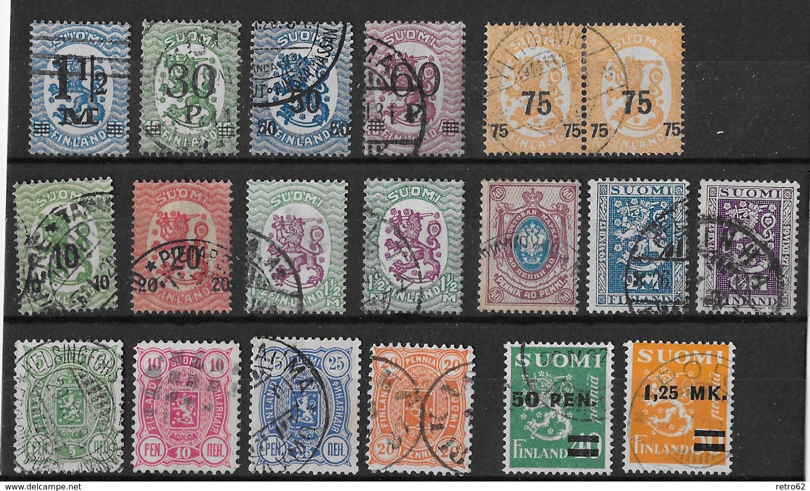 SUOMI FINNLAND &rarr; Small Collection With 31 Stamps Ca.1902 -1940 - Oblitérés