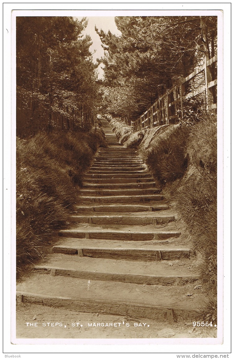 RB 1165 - Real Photo Postcard - The Steps St Margaret's Bay Near Dover Kent - Dover