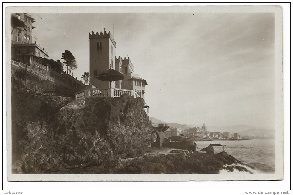 PEGLI - CASTELLO VIANSSON  1932  VIAGGIATA  FP - Genova (Genoa)