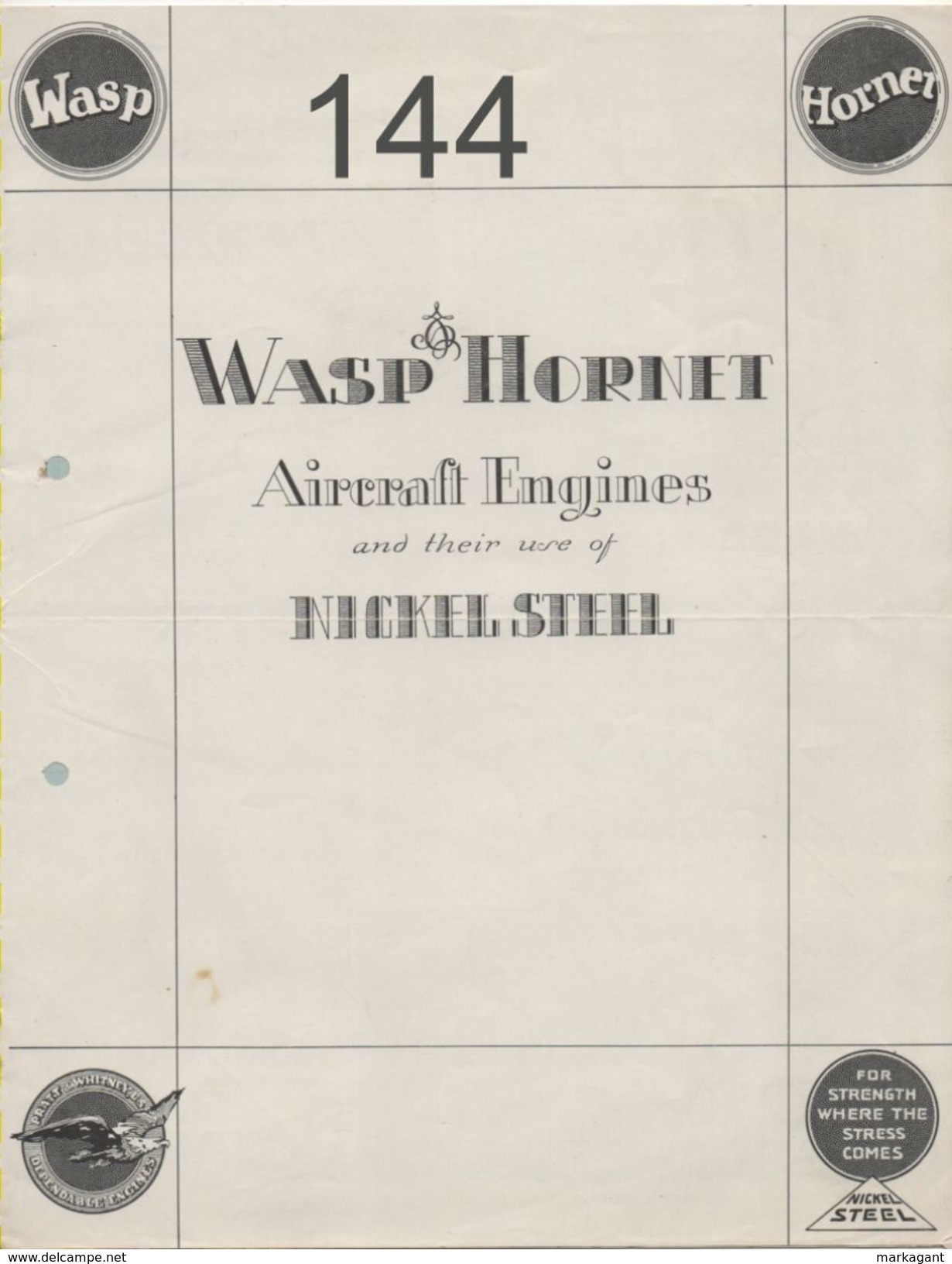 Pratt & Whitney: Wasp & Hornet - 1900-1949