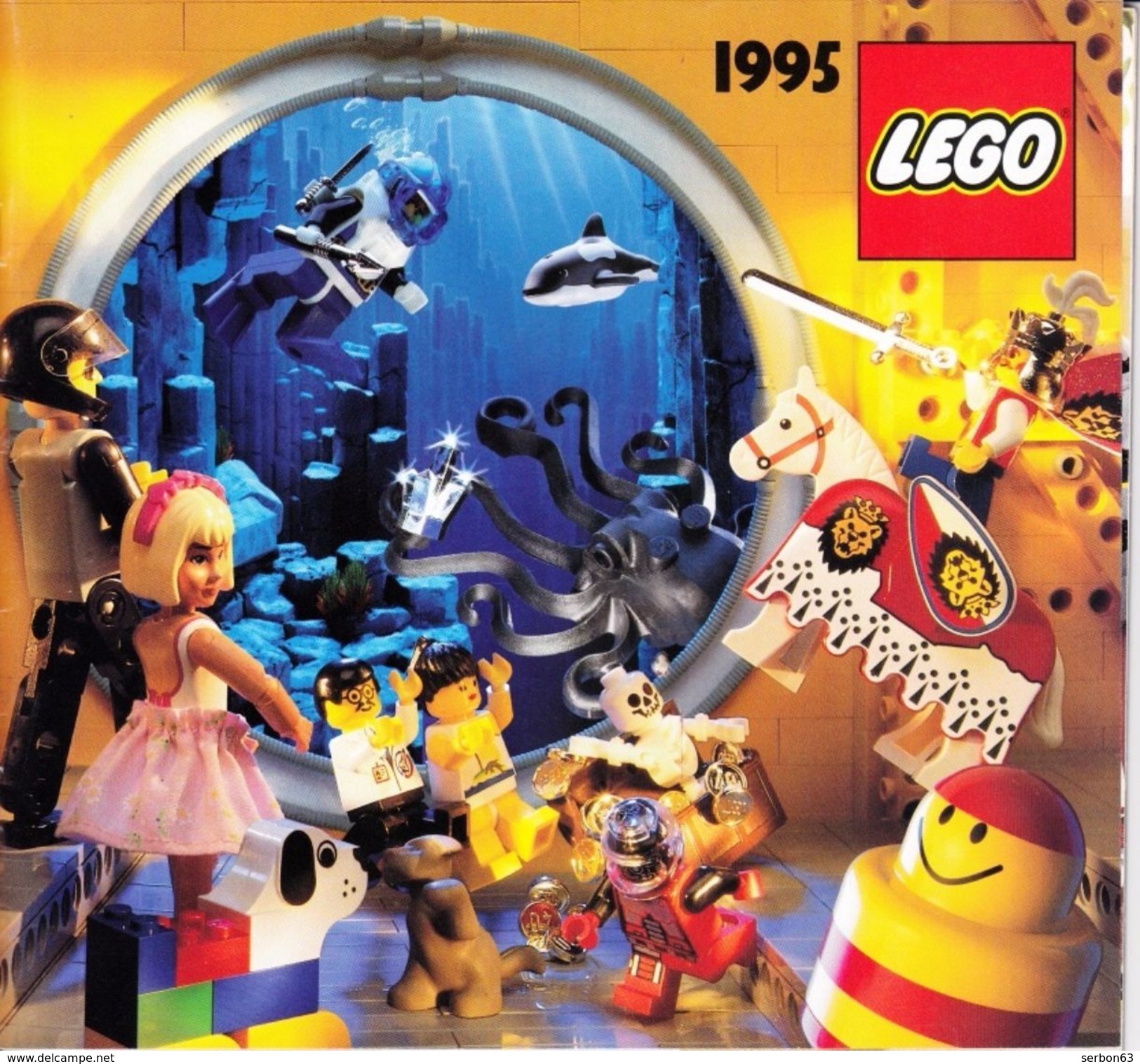 UN CATALOGUE LEGO DE 1995 56 PAGES COULEUR LEGER PLI SUR LA DE (SUR MON SITE Serbon63 DES MILLIERS D'ARTICLES EN VENTES) - Kataloge