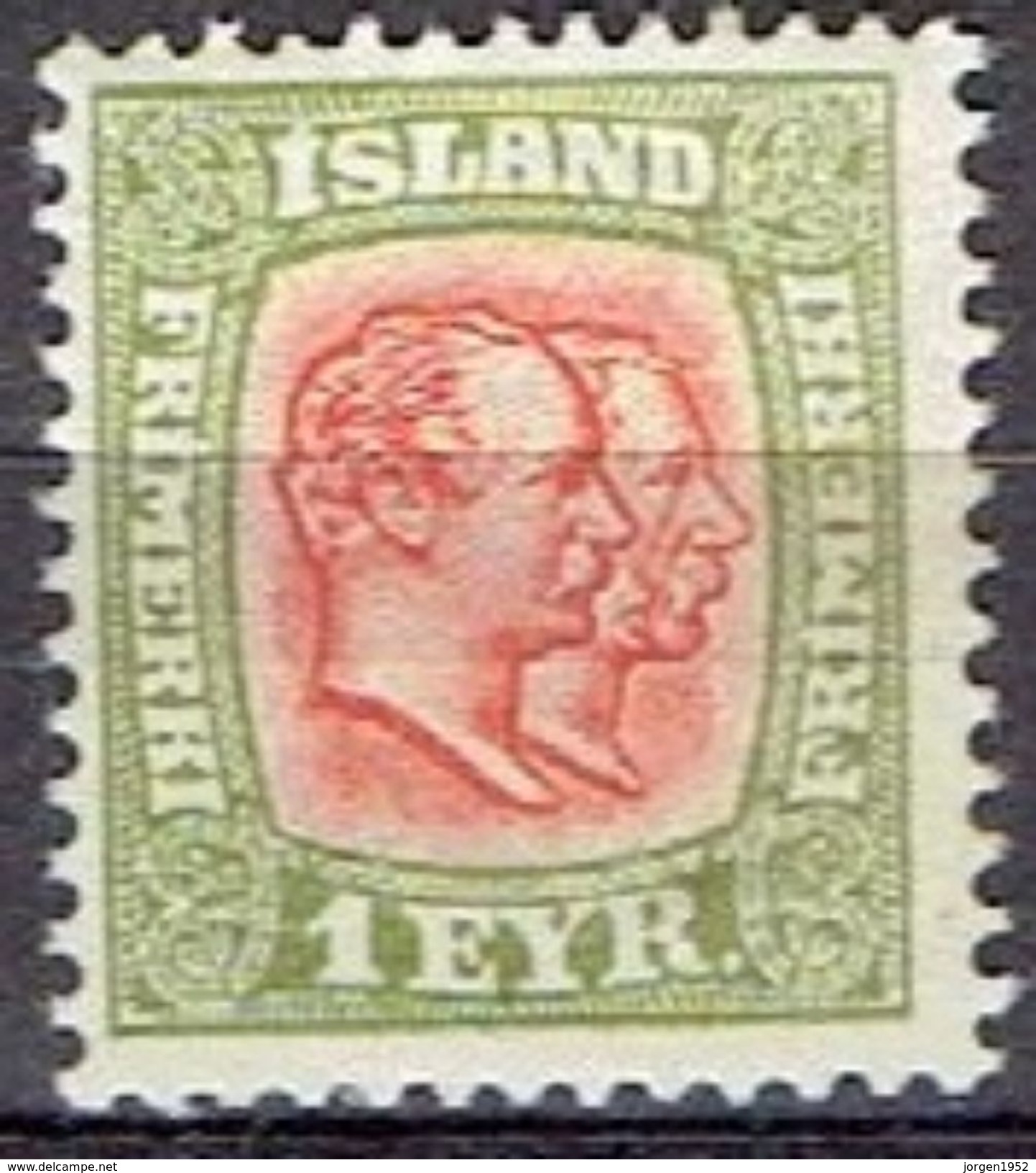 ICELAND # FROM 1907 STAMPWORLD  48* - Unused Stamps