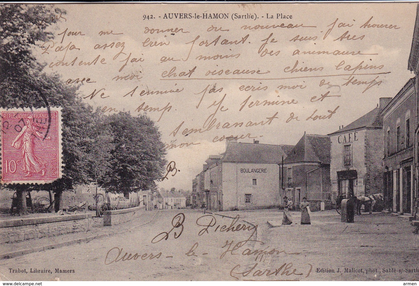 AUVERS-LE-HAMON- LA PLACE - Autres & Non Classés