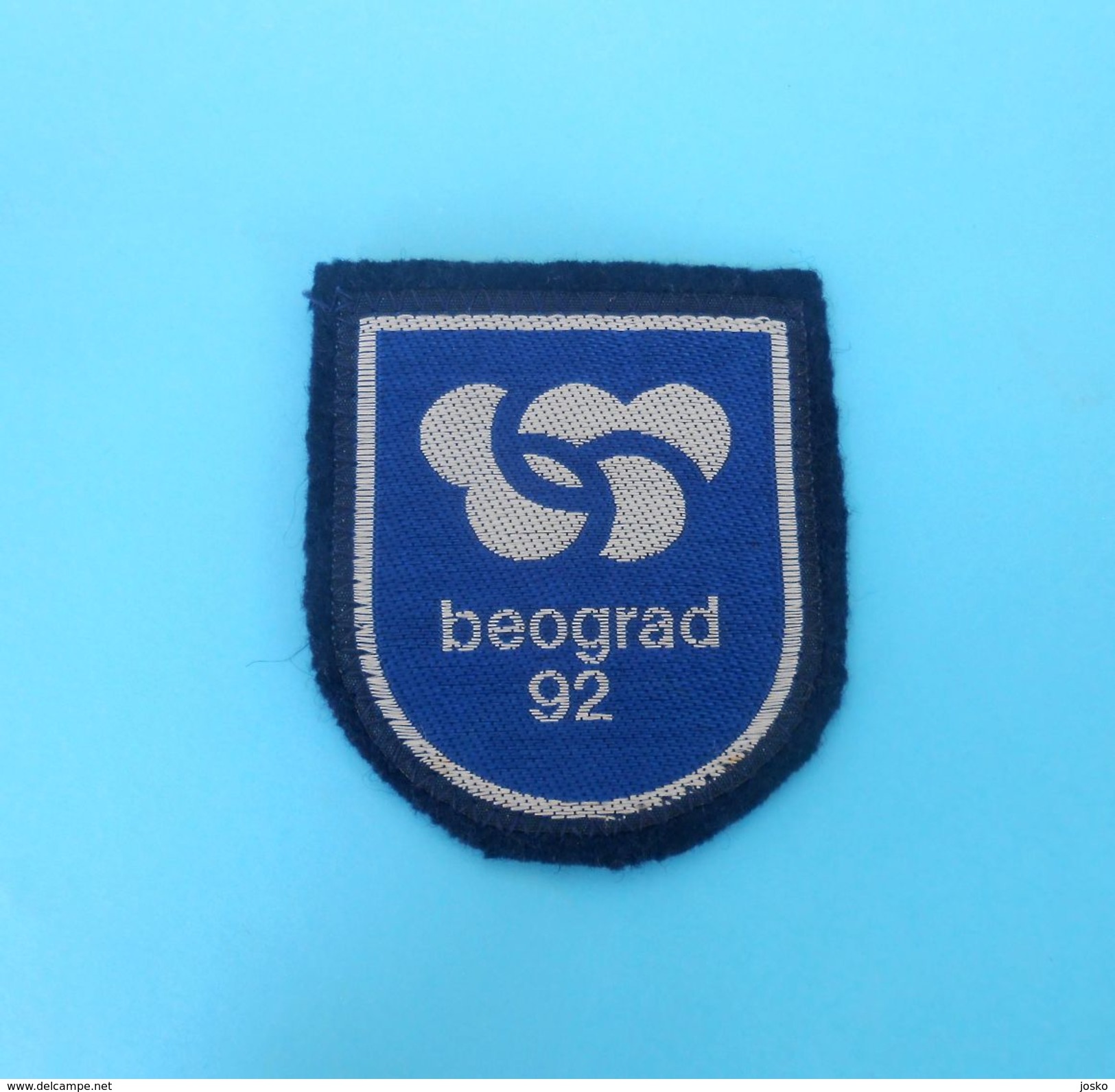 BELGRADE - CANDIDATE CITY FOR OLYMPIC GAMES 1992. -  Olympics Patch Ecusson Jeux Olympiques Olympia Olympiade Biding - Apparel, Souvenirs & Other
