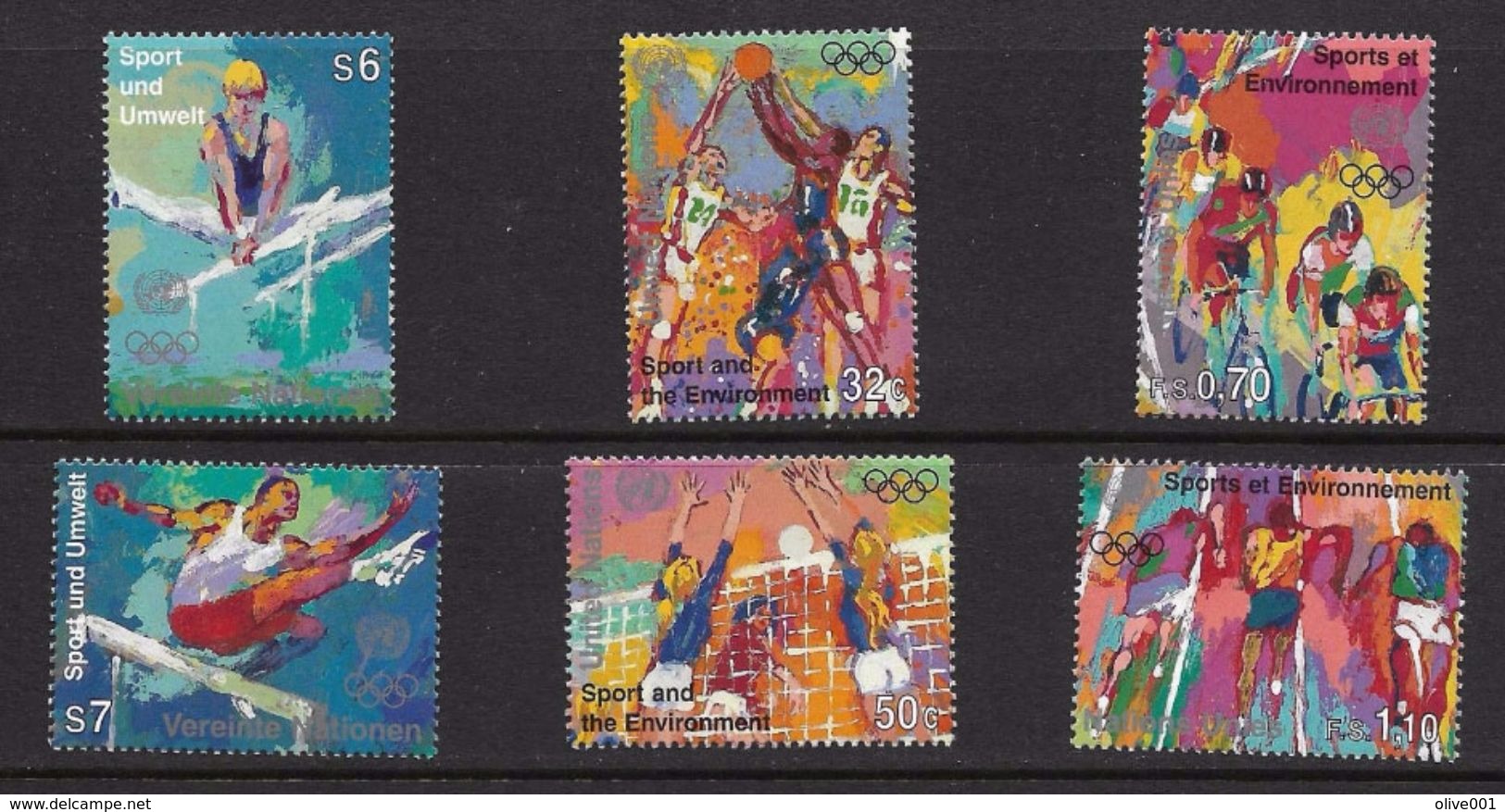 Nations Unies 	Atlanta 1996 Série De 6 Tp De 1996 Y&T N° 704/05-317/18-234/35 MNH °° Départ à Moins De 50 % - Summer 1996: Atlanta