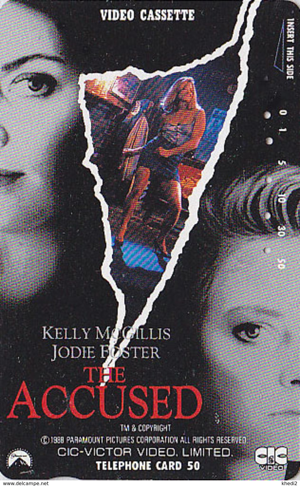 Télécarte JAPON / 110-74240 - CINEMA FILM - THE ACCUSED / JODIE FOSTER & KELLY MCGILLIS - MOVIE JAPAN Phonecard - A 8587 - Kino