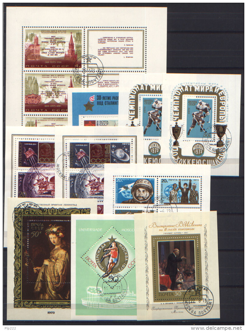 Russia 1973 Annata Completa / Complete Year Set O/Used VF/F - Usati