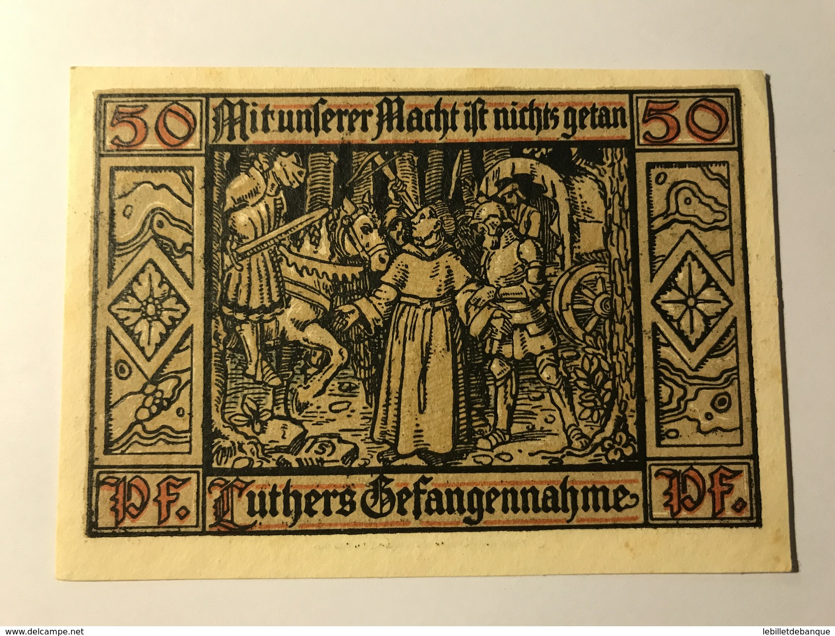 Allemagne Notgeld Wartburgstadt 50 Pfennig - Collections