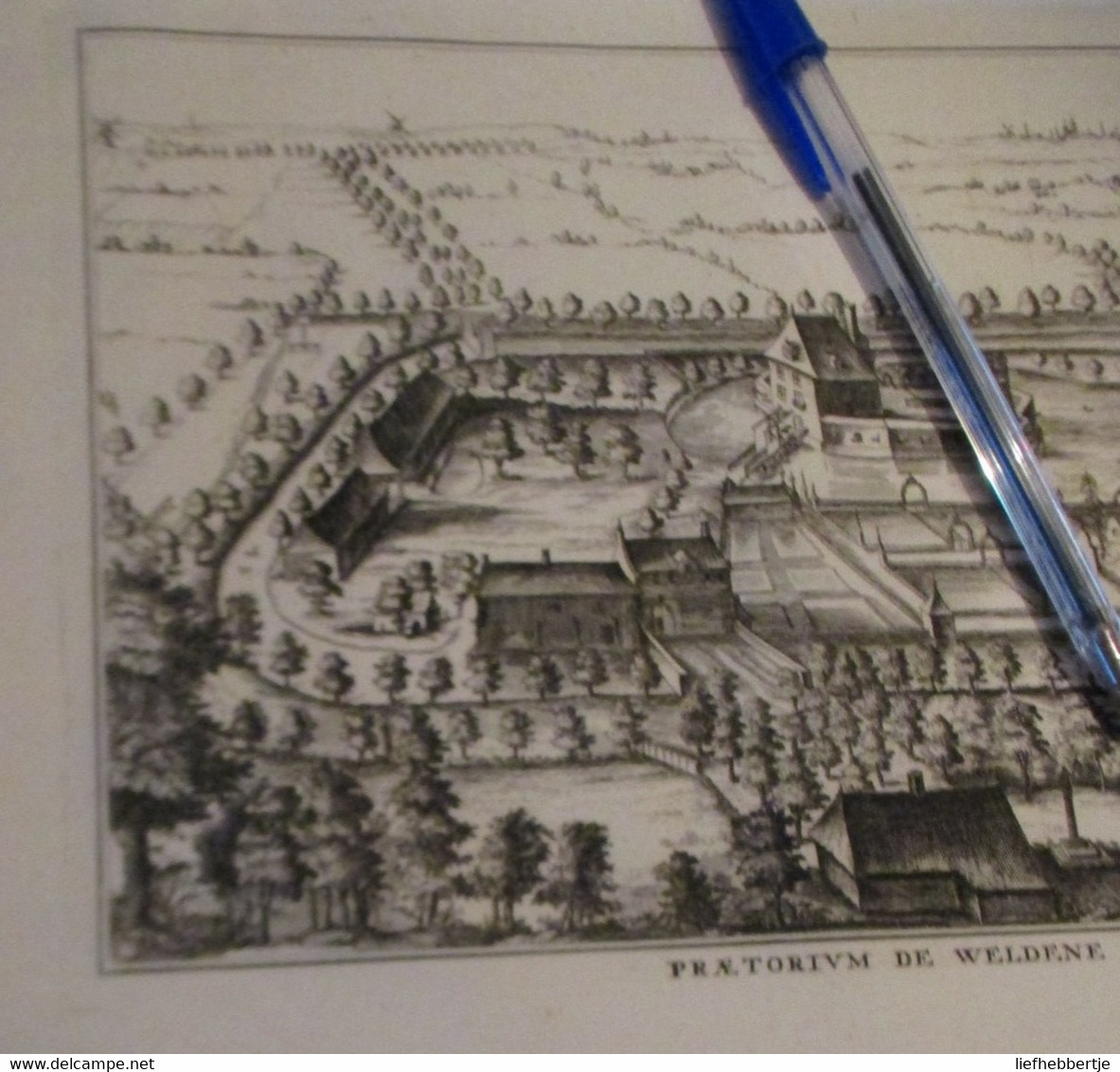 Welden Bij Oudenaarde : Oude Kaart Sanderus - 1735 - Cartes Topographiques