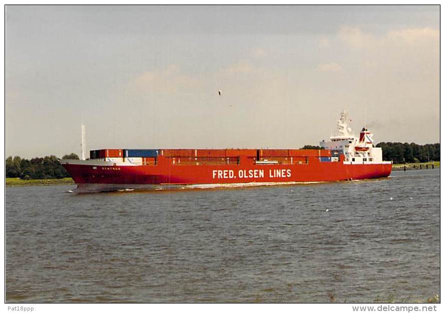 ** Lot 3 Photos ** PHOTO Vintage (1990's) Cargo Merchant Ship Tankers " BENTAGO Fred Olsen " (Kodak +/- 14.7 X 10.1 Cm ) - Commercio