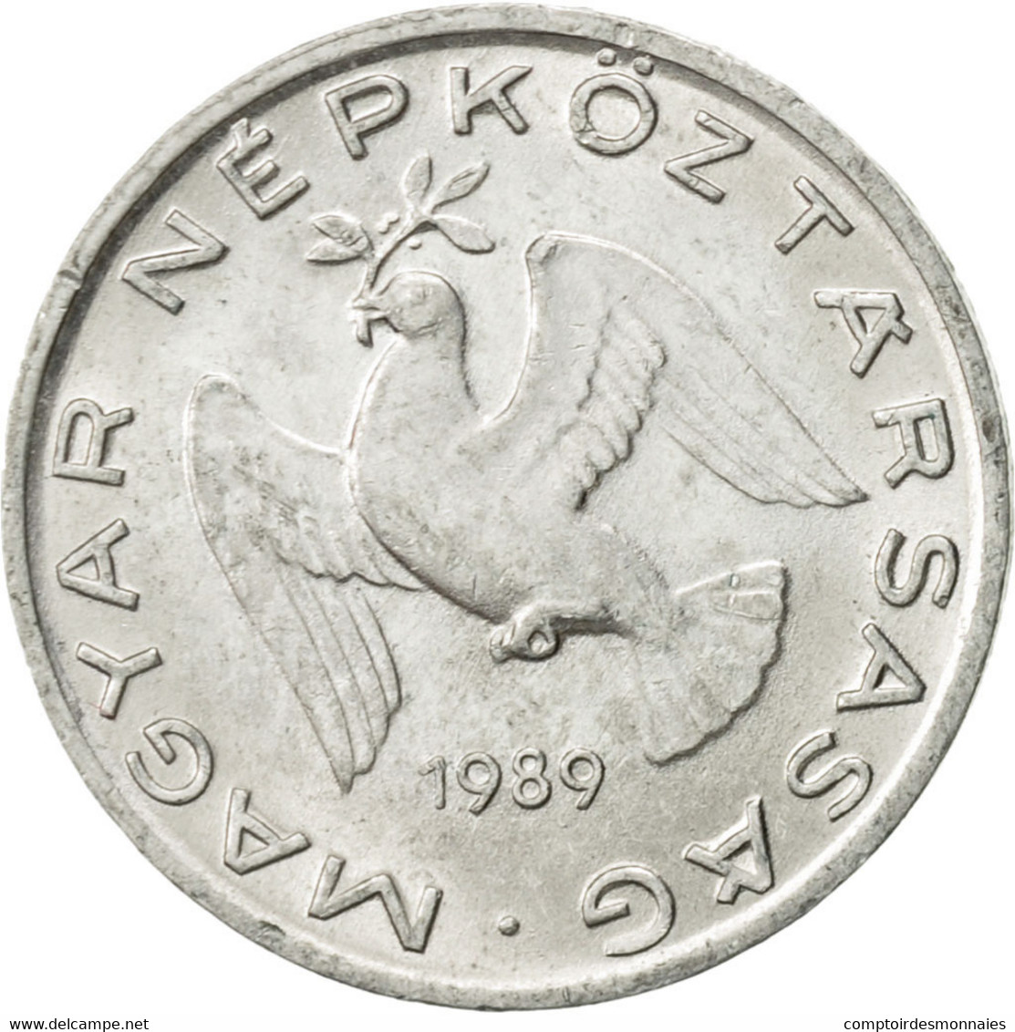 Monnaie, Hongrie, 10 Filler, 1989, Budapest, SUP, Aluminium, KM:572 - Hongrie