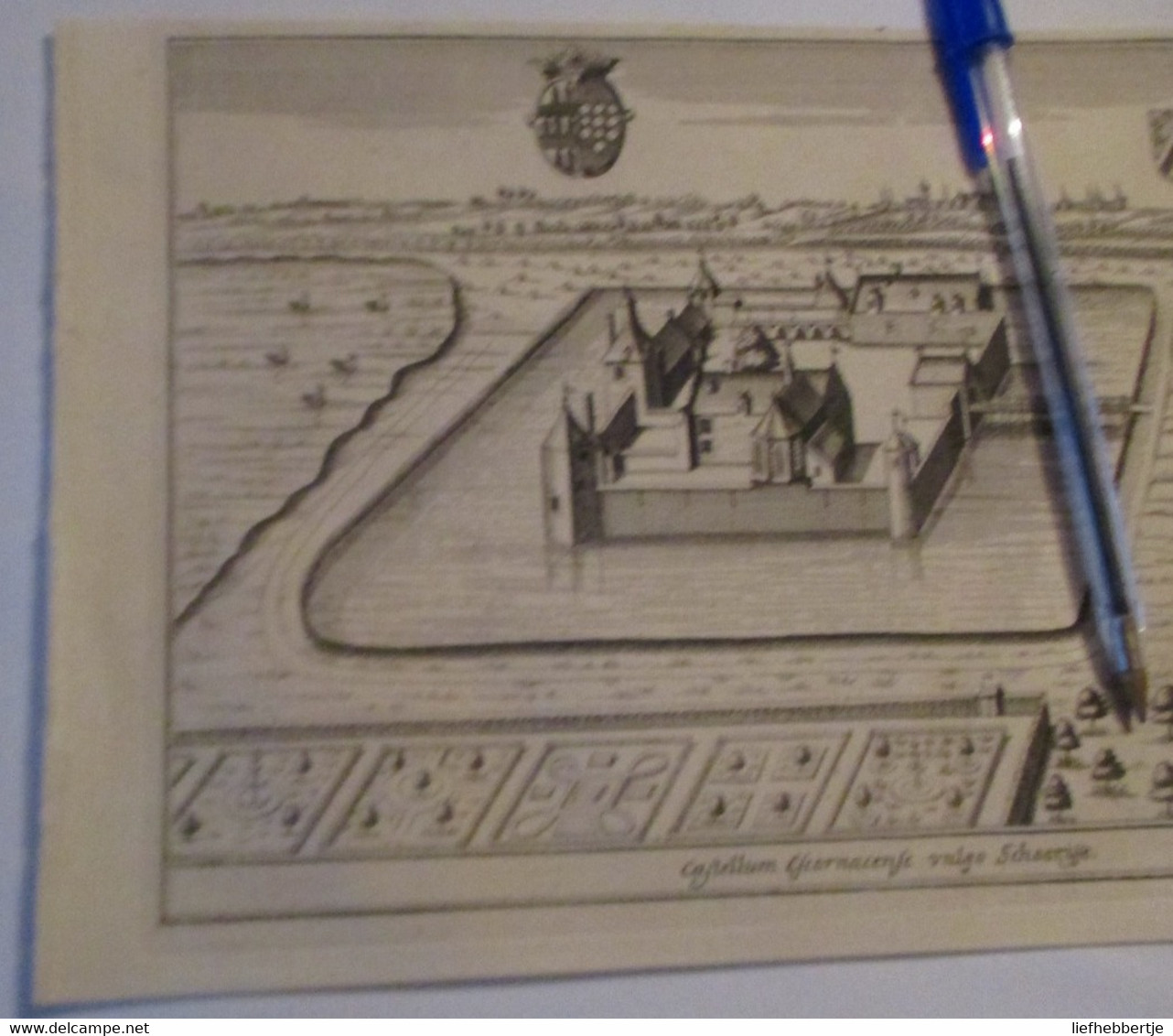 Kasteel Van Schorisse / Schoorisse Bij Maarkedal : Oude Kaart Sanderus - 1735 - Cartes Topographiques
