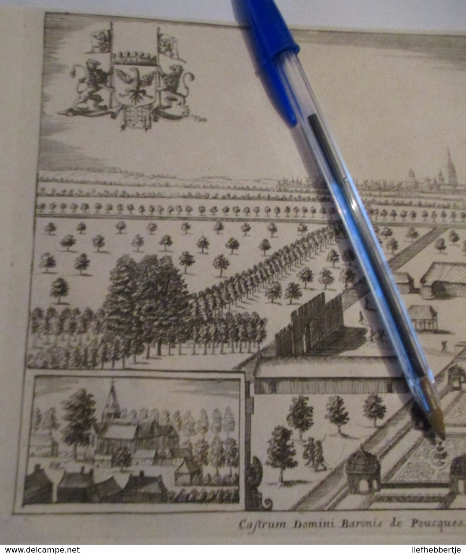 Poeke Bij Aalter : Oude Kaart Sanderus - 1735 - Cartes Topographiques
