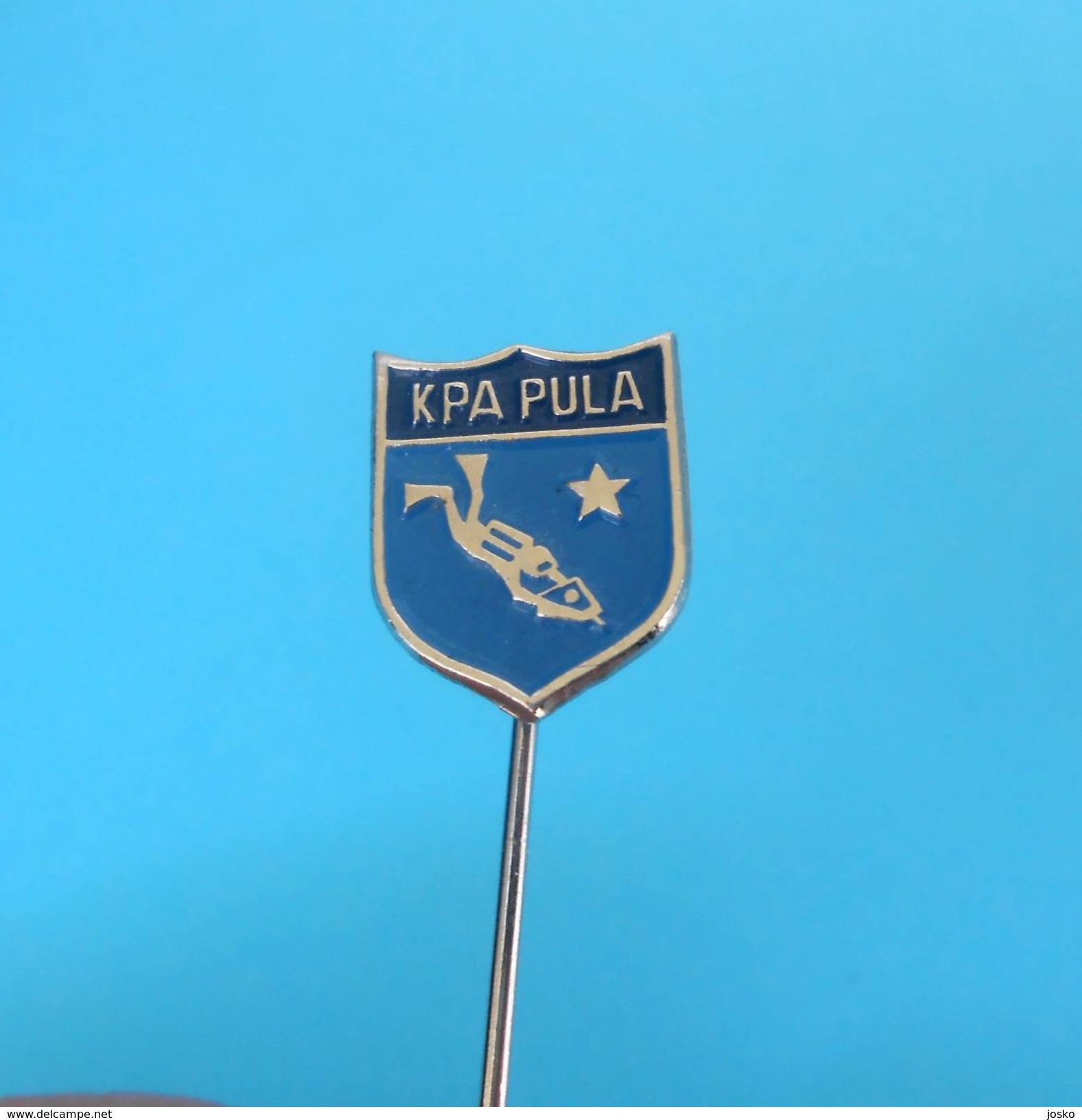 DIVING CLUB PULA - Croatian Old Pin Badge Scuba Dive Diver Plongee Tauchen Immersione Duiken Anstecknadel Distintivo - Diving