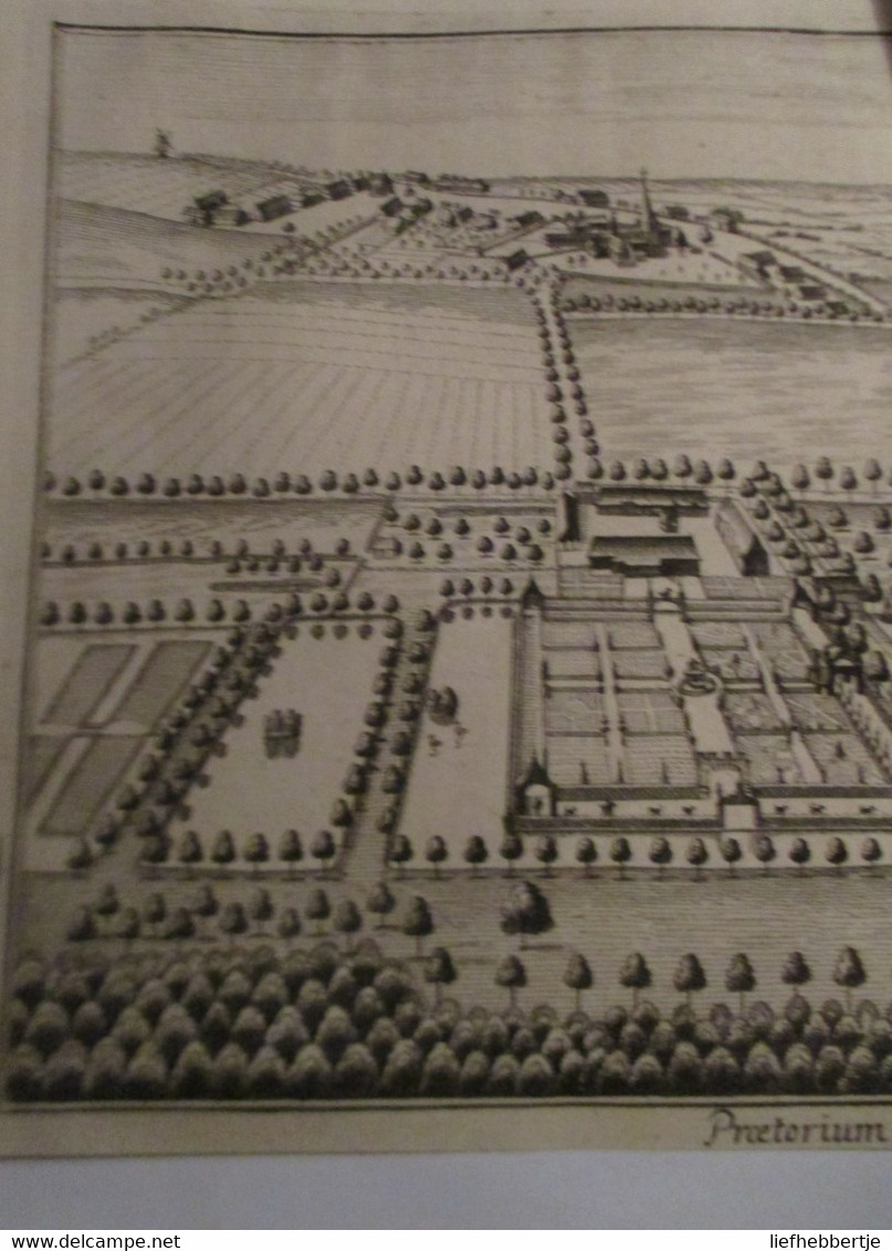 Oombergen Bij Zottegem : Oude Kaart Sanderus - 1735 - Cartes Topographiques