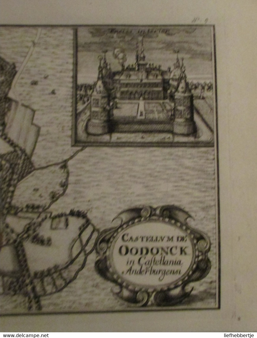 Kasteel Van Ooidonk : Oude Kaart Sanderus - 1735 - Cartes Topographiques