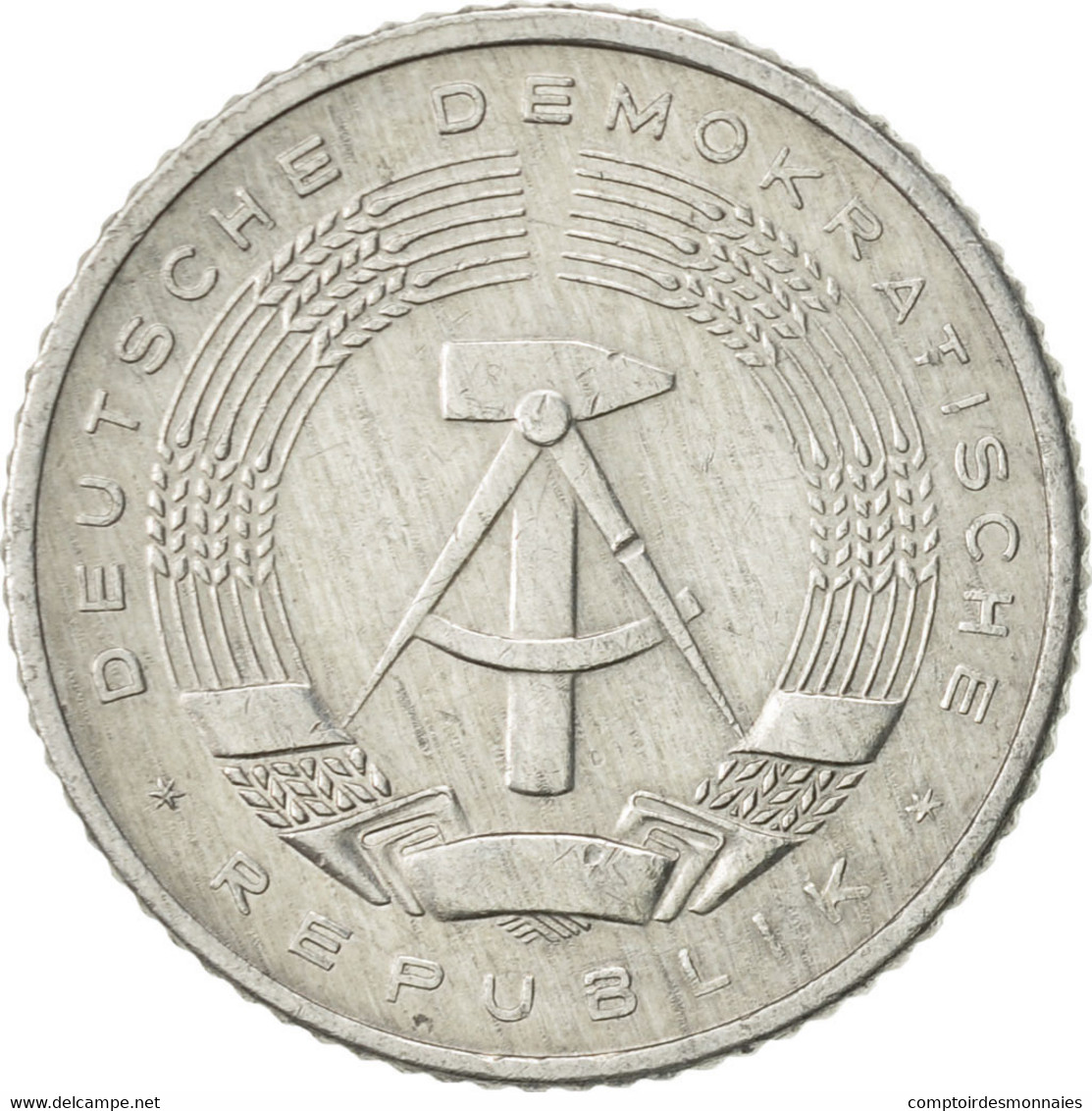 Monnaie, GERMAN-DEMOCRATIC REPUBLIC, 50 Pfennig, 1982, Berlin, TTB+, Aluminium - 50 Pfennig