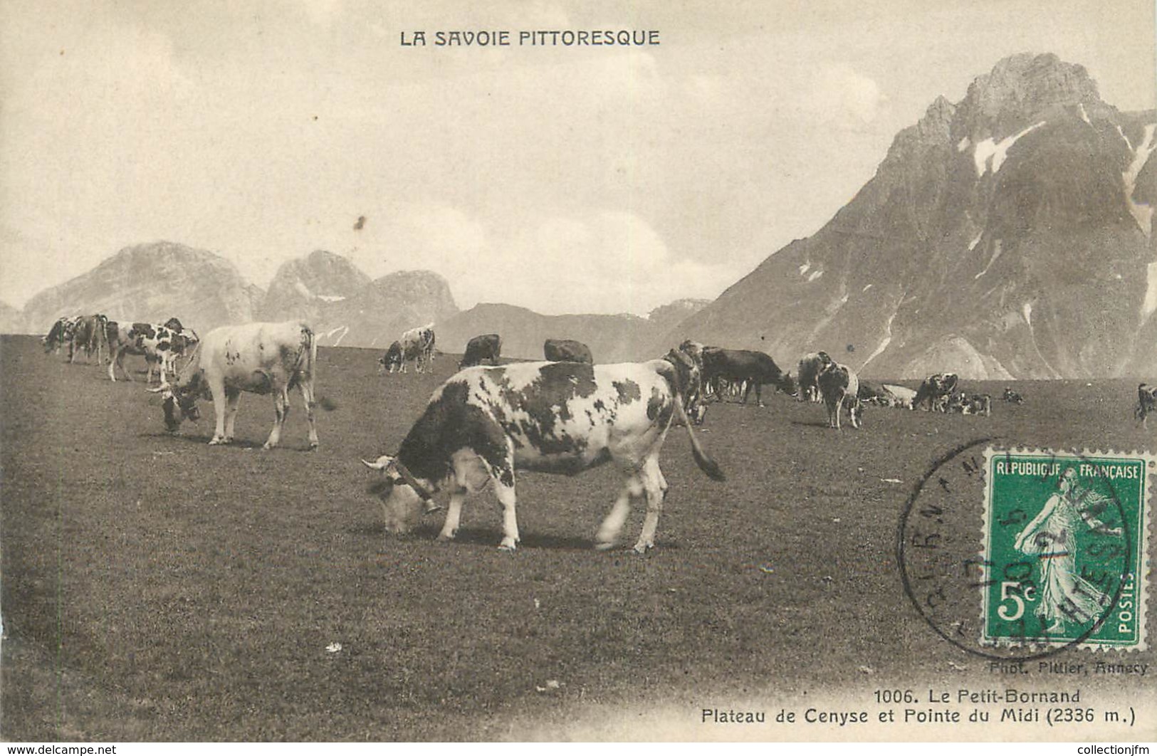 .CPA FRANCE 74 "Le Petit Bornand, Plateau De Cenyse Et Pointe Du Midi" - Autres & Non Classés