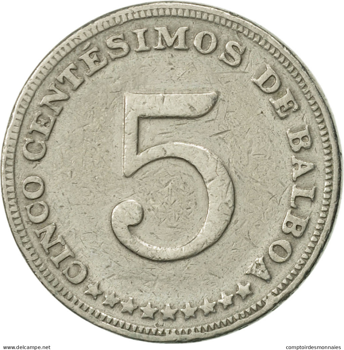 Monnaie, Panama, 5 Centesimos, 1968, TTB, Copper-nickel, KM:23.2 - Panama