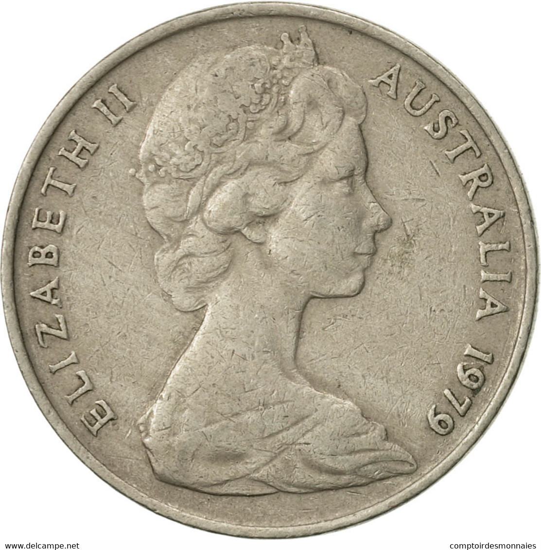 Monnaie, Australie, Elizabeth II, 10 Cents, 1979, TTB, Copper-nickel, KM:65 - 10 Cents