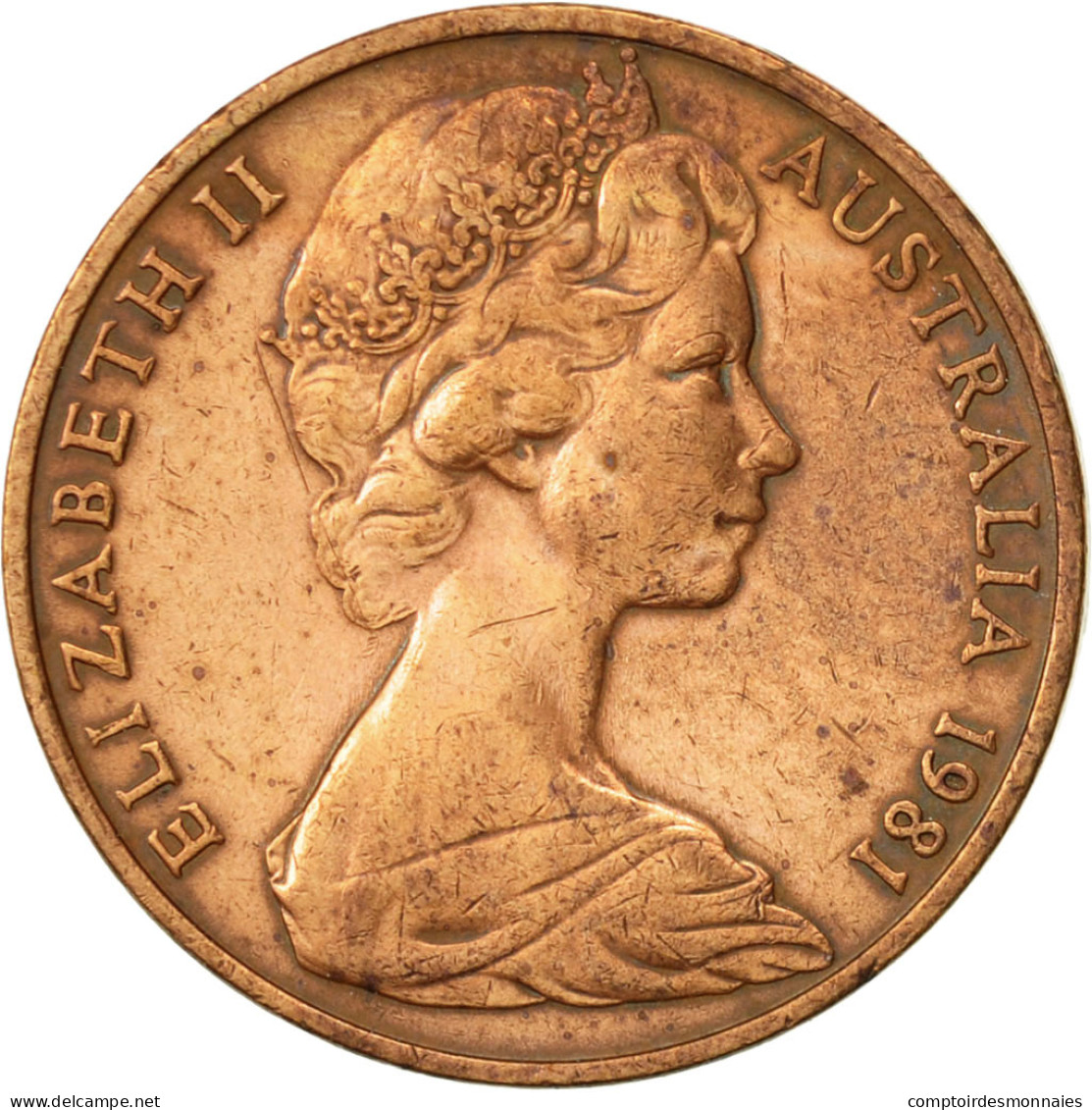 Monnaie, Australie, Elizabeth II, 2 Cents, 1981, TTB, Bronze, KM:63 - 2 Cents