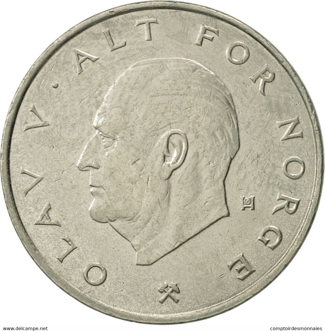 Monnaie, Norvège, Olav V, Krone, 1978, TTB+, Copper-nickel, KM:419 - Norvège