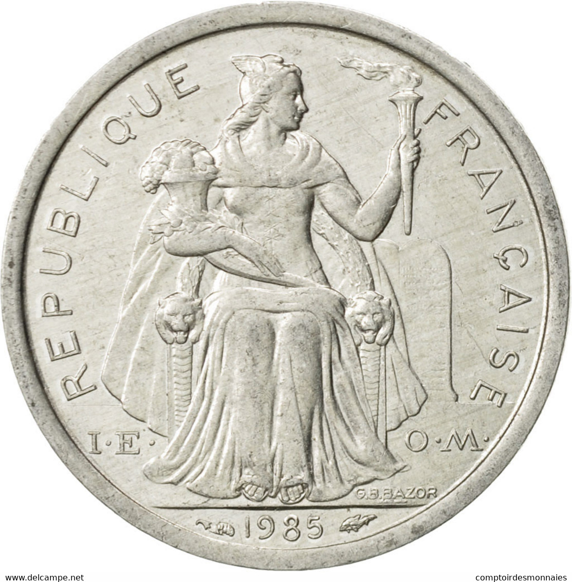 Monnaie, French Polynesia, Franc, 1985, Paris, SUP, Aluminium, KM:11 - Französisch-Polynesien