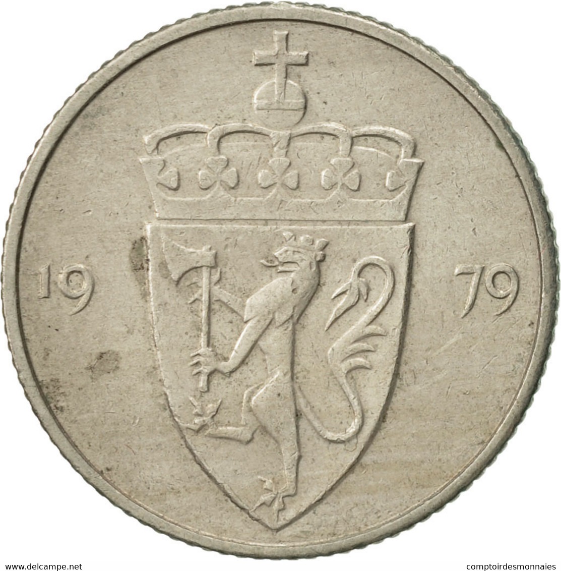 Monnaie, Norvège, Olav V, 50 Öre, 1979, TTB+, Copper-nickel, KM:418 - Norway