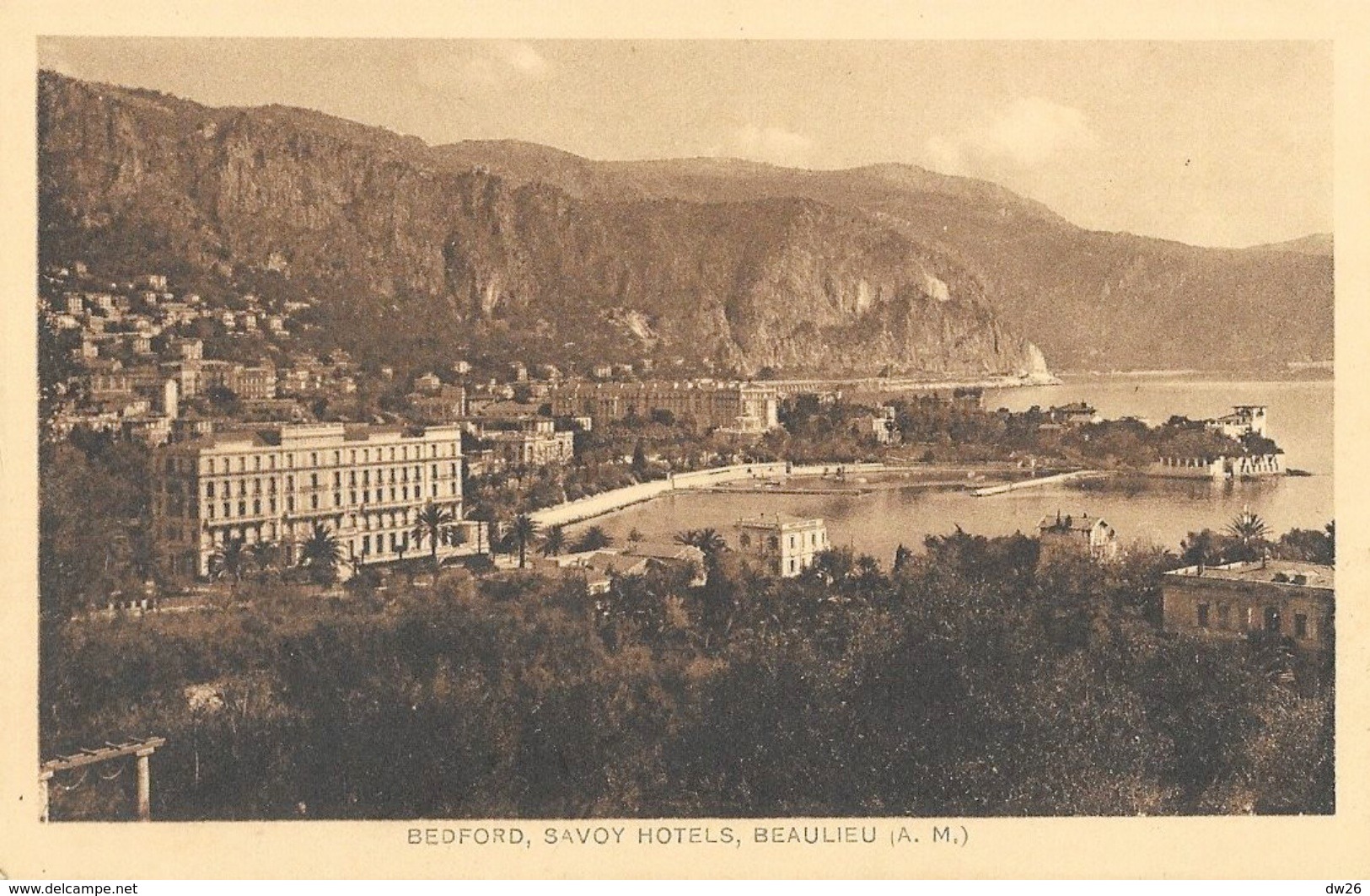 Bedford, Savoy Hôtels, Beaulieu (Alpes-Maritimes) - Edition Douchy - Carte Non Circulée - Alberghi & Ristoranti