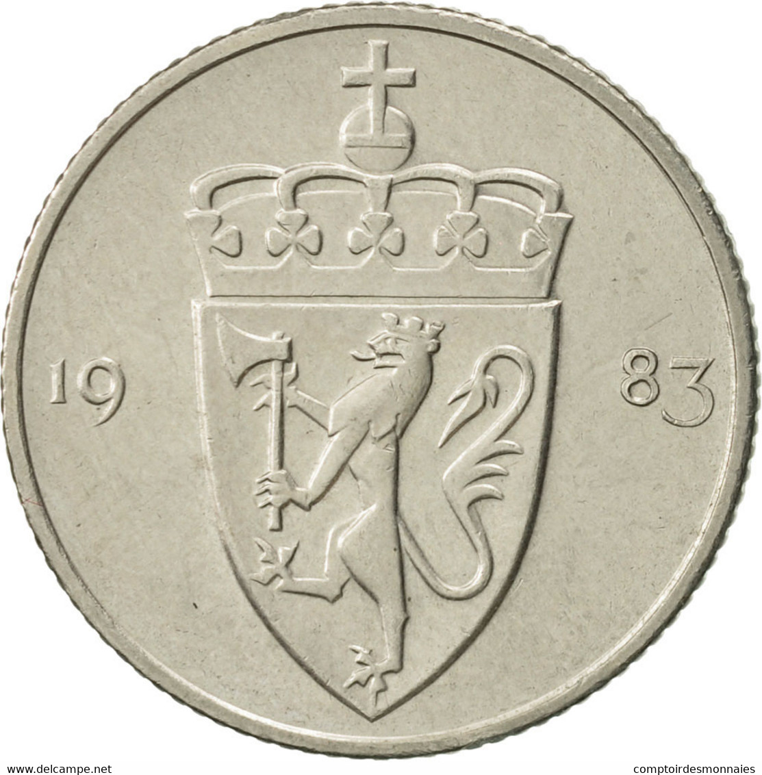 Monnaie, Norvège, Olav V, 50 Öre, 1983, SUP, Copper-nickel, KM:418 - Norvège