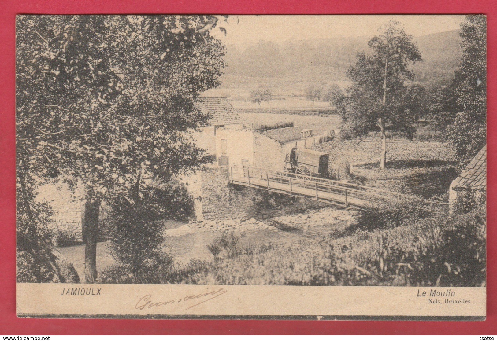 Jamioulx - Le Moulin ... Attelage - 1907 ( Voir Verso ) - Ham-sur-Heure-Nalinnes