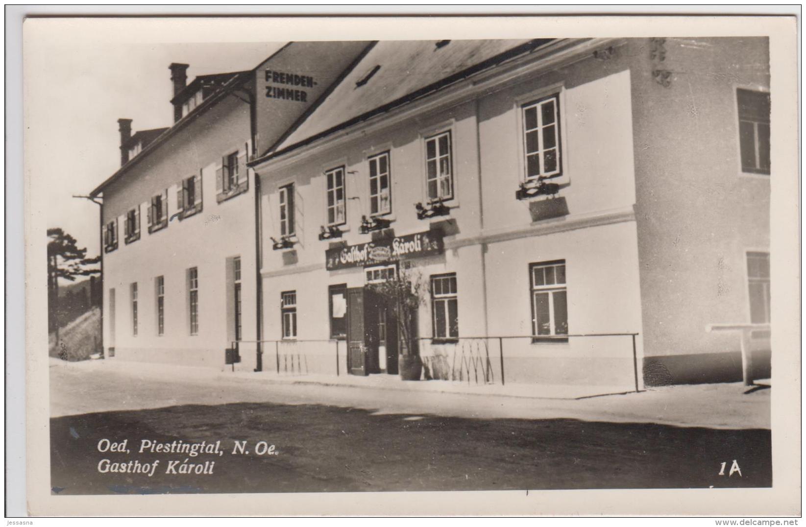 AK - NÖ - Oed - Piestingtal - Gasthof Karoli - 1930 - Wiener Neustadt