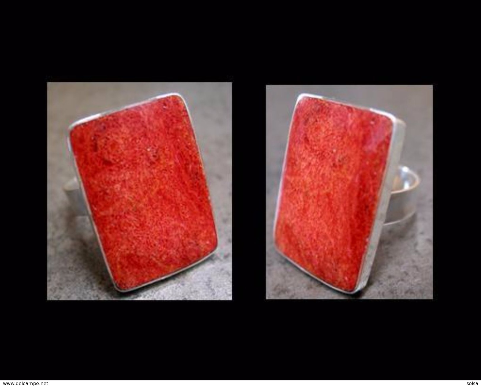 Belle Bague Argent Corail - Bagues