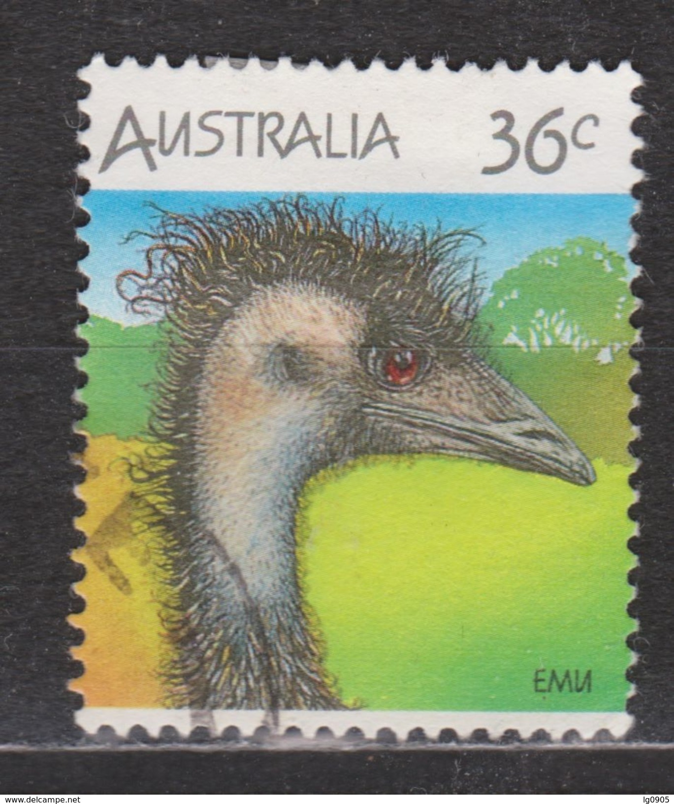 Australie, Australia Used ; Struisvogel Ostrich Autruche Avestruz Emu Emoe 1986 NOW MANY ANIMAL STAMPS FOR SALE - Struisvogels