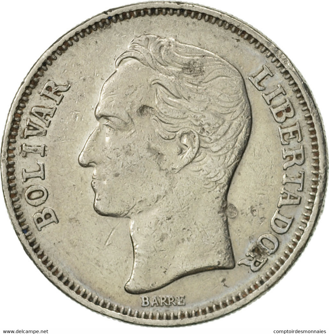 Monnaie, Venezuela, Bolivar, 1967, British Royal Mint, TTB+, Nickel, KM:42 - Venezuela