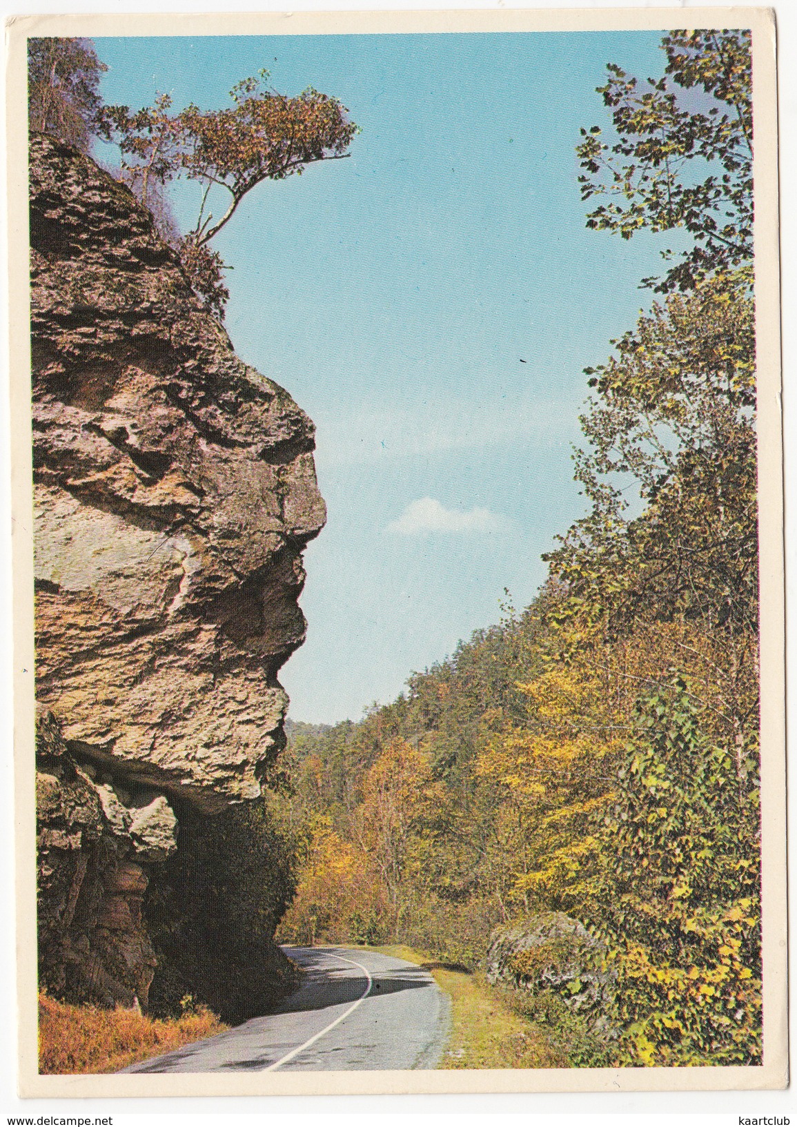 The Great Stone Face Overlooking Tennessee State Highway 73 In The Smokies - (TN) - Smokey Mountains