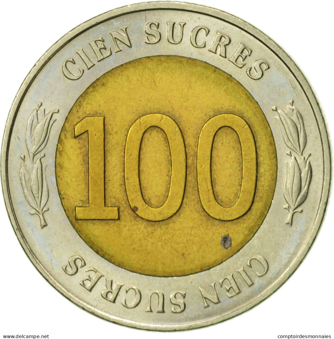 Monnaie, Équateur, 100 Sucres, 1997, TTB+, Bi-Metallic, KM:101 - Equateur