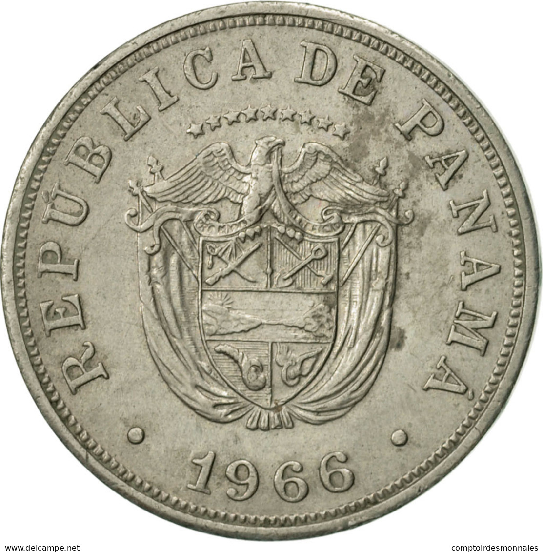 Monnaie, Panama, 5 Centesimos, 1966, TTB+, Copper-nickel, KM:23.2 - Panamá