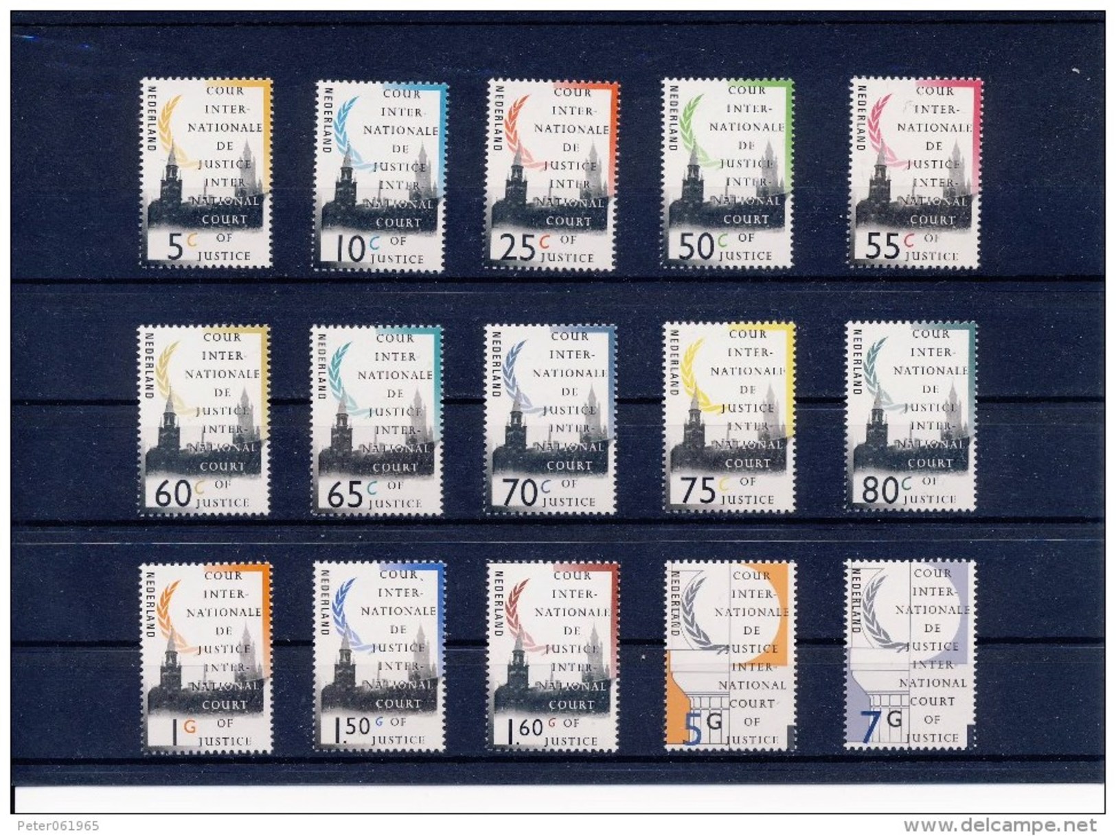 NVPH Nr. D44 T/m D58 - 100% Postfris / MNH (CW = &euro; 17,-) - Service