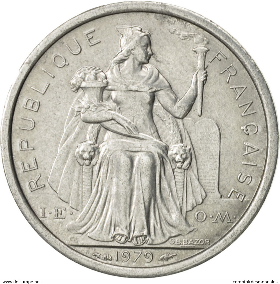 Monnaie, French Polynesia, Franc, 1979, Paris, TTB+, Aluminium, KM:11 - Frans-Polynesië