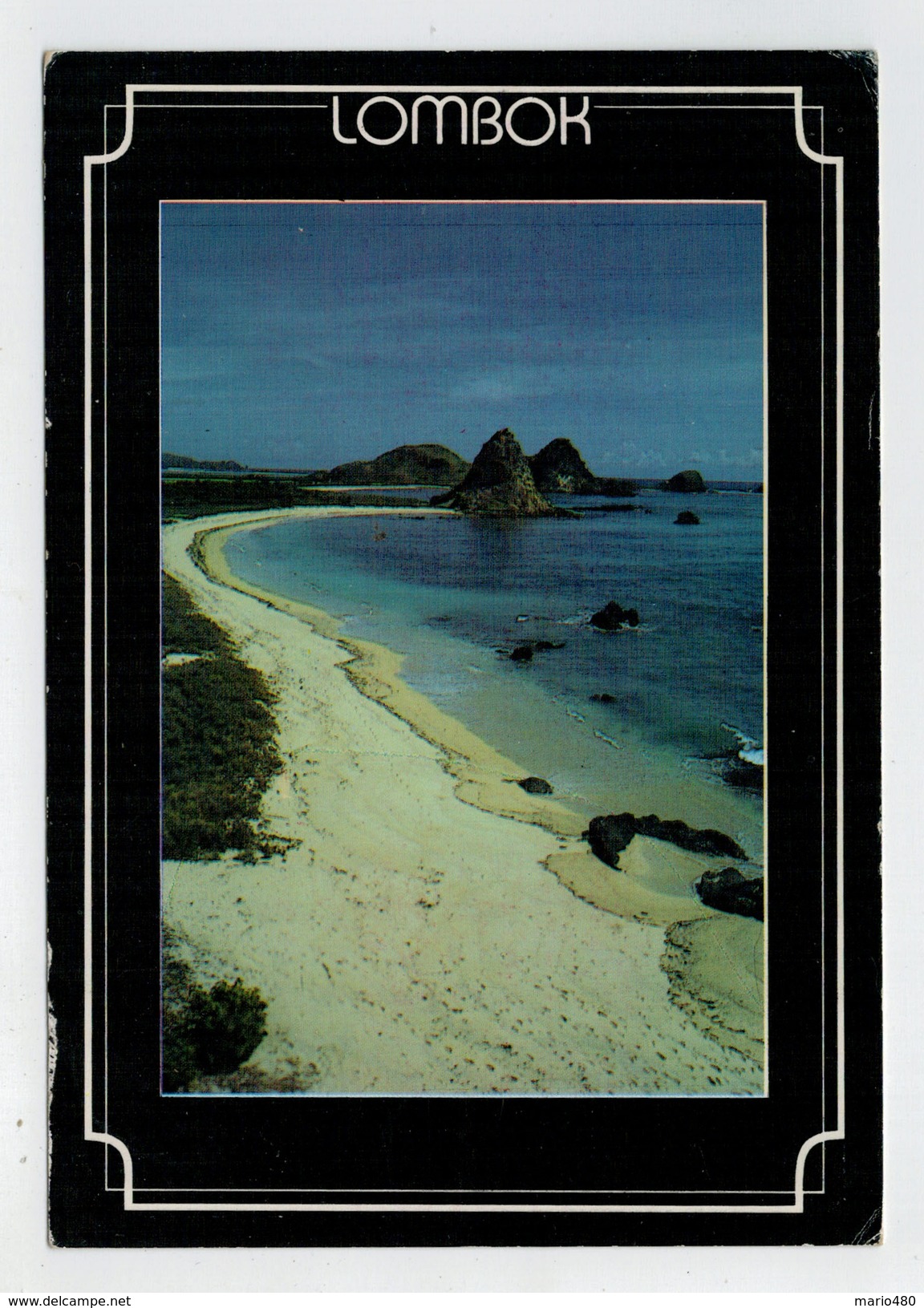 MAXI  CARD   BALI   LOMBOK   KUTA  BEACH    2  SCAN   (VIAGGIATA) - Indonesien