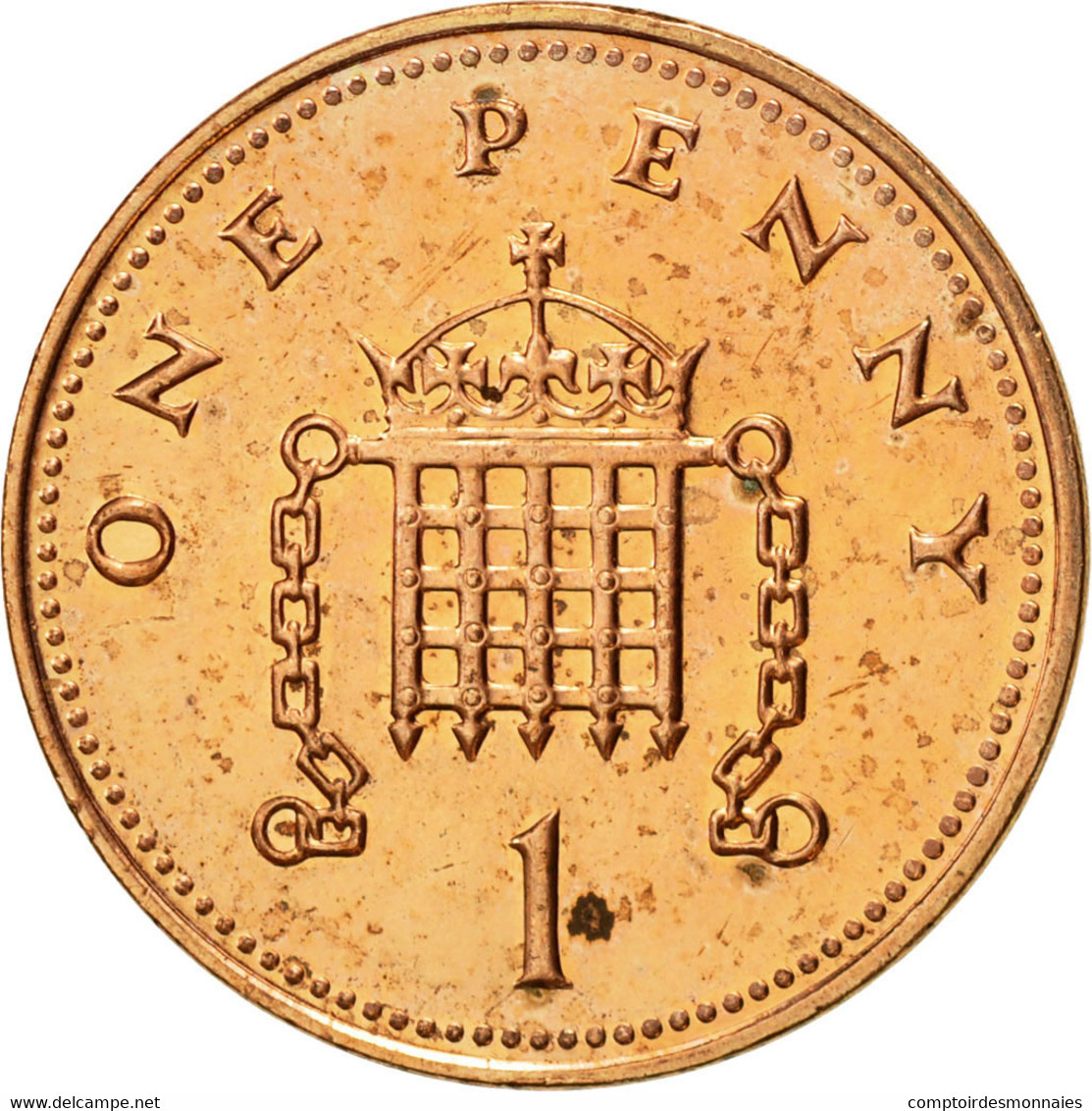 Monnaie, Grande-Bretagne, Elizabeth II, Penny, 2005, TTB+, Copper Plated Steel - 1 Penny & 1 New Penny