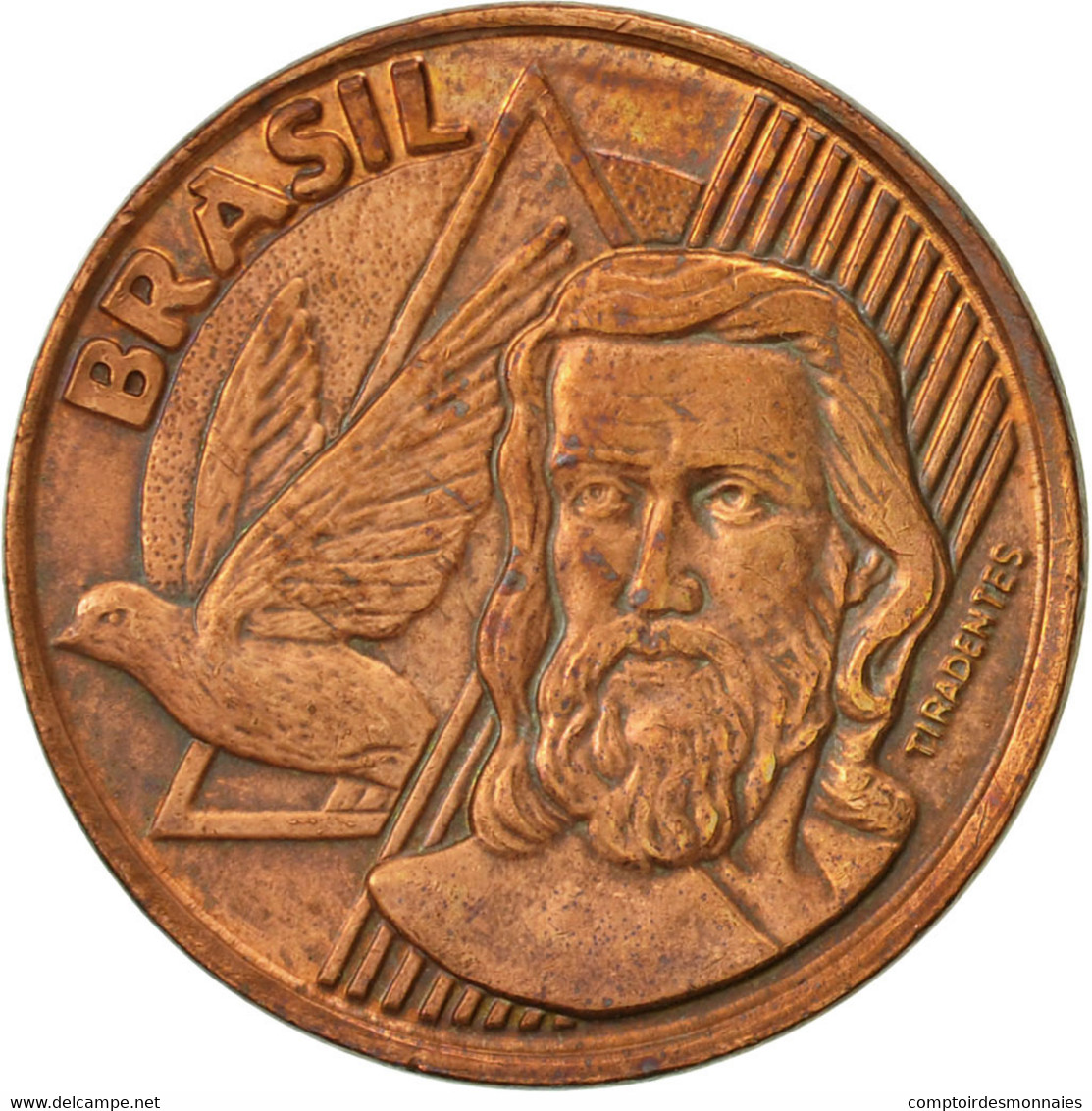 Monnaie, Brésil, 5 Centavos, 1998, TTB, Copper Plated Steel, KM:648 - Brésil
