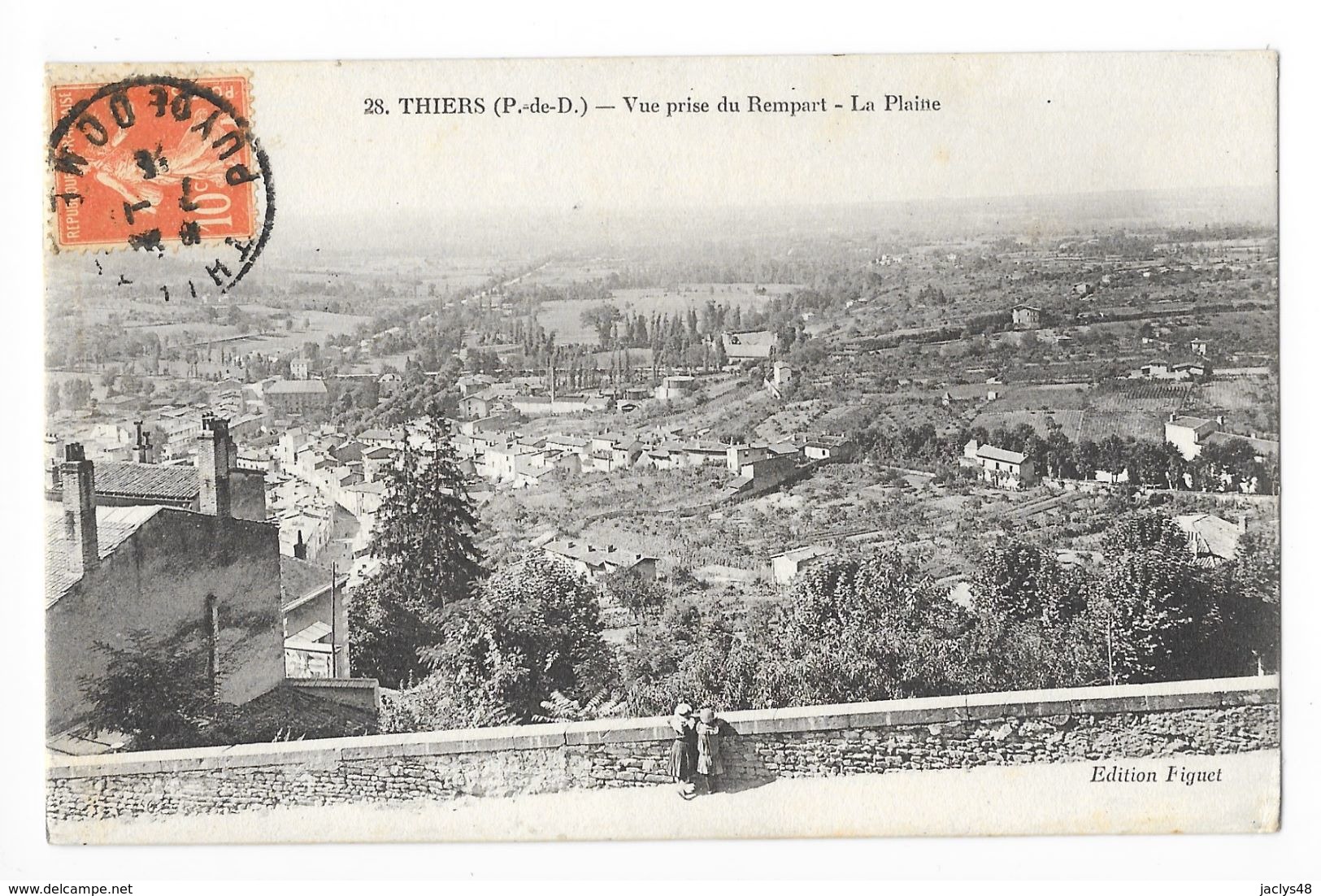 THIERS  (cpa 63)  Vue Prise Des Remparts - La Plaine  -   - L 1 - Thiers