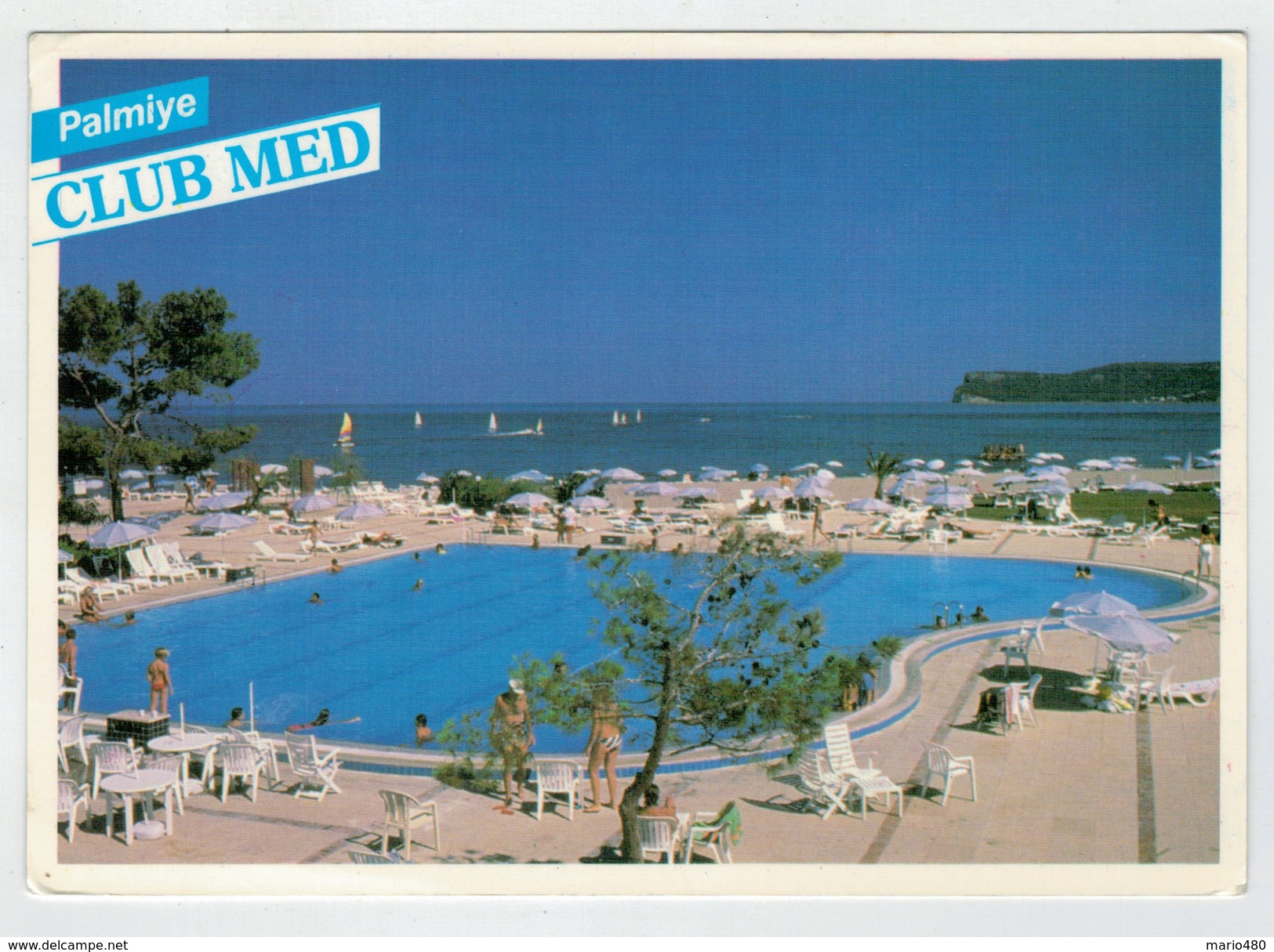 MAXICARD      PALMIYE   CLUB  MED       2 SCAN   (VIAGGIATA) - Turkije