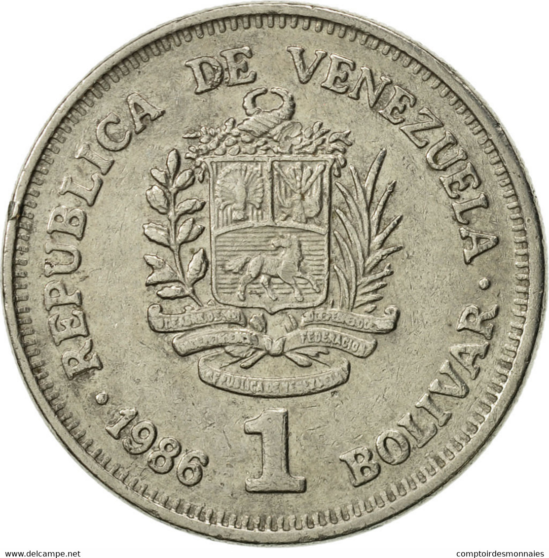 Monnaie, Venezuela, Bolivar, 1986, TTB+, Nickel, KM:52 - Venezuela