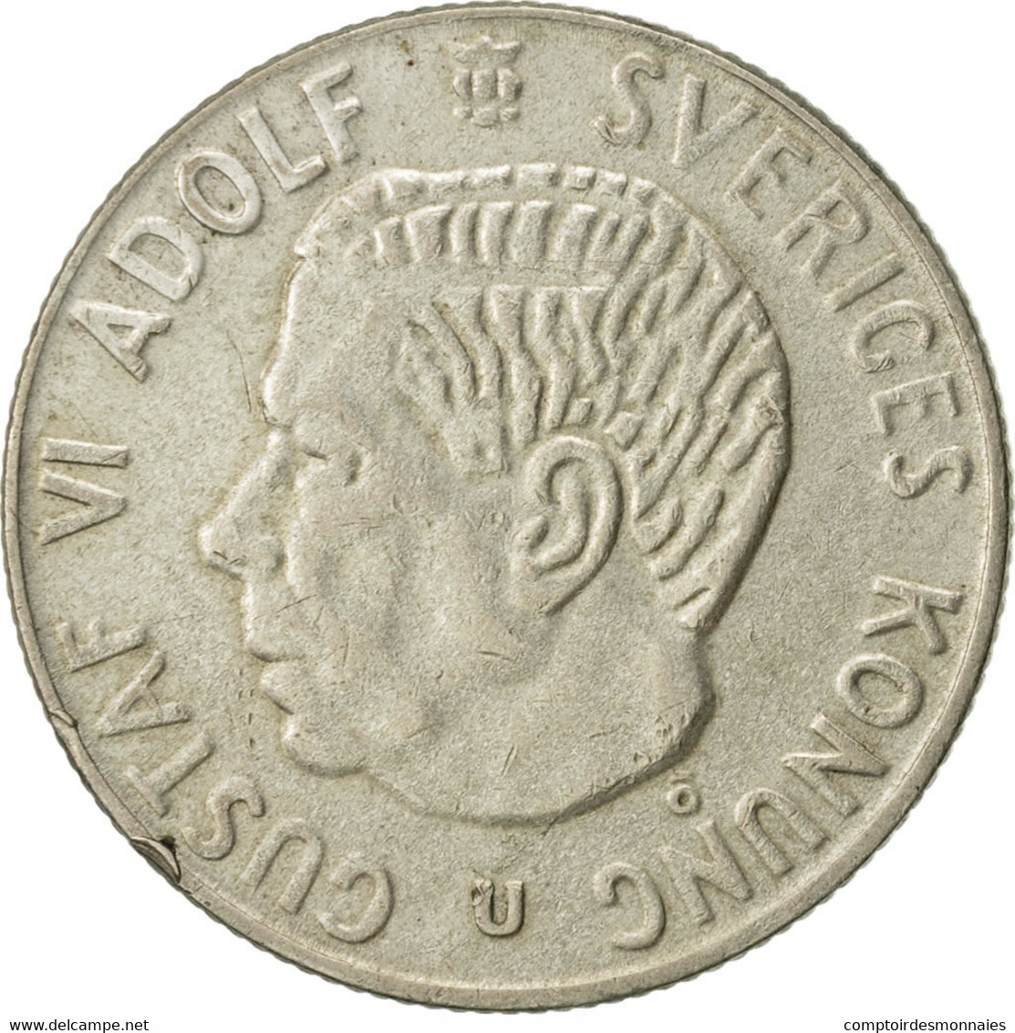 Monnaie, Suède, Gustaf VI, Krona, 1967, TTB, Argent, KM:826 - Suède