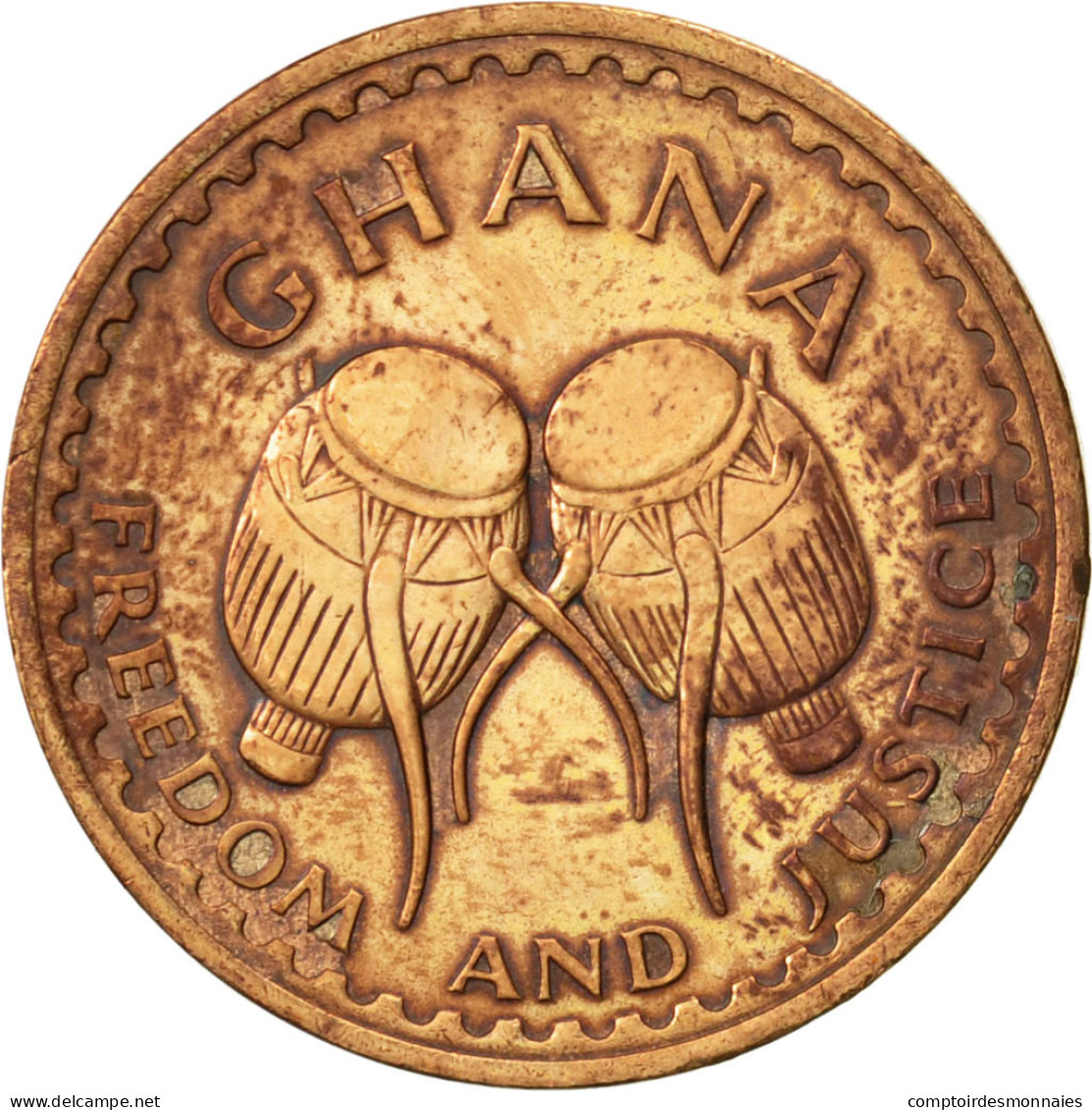 Monnaie, Ghana, 1/2 Pesewa, 1967, TTB, Bronze, KM:12 - Ghana