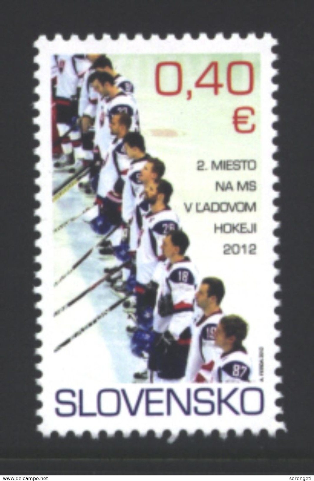 Slowakei 'Vizeweltmeister Im Eishockey' / Slovakia '2nd Place In The World Ice Hockey Championship' **/MNH 2012 - Hockey (sur Glace)