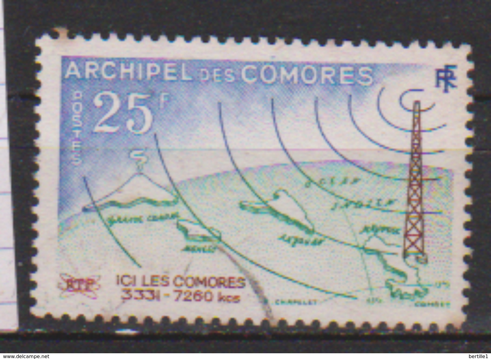 COMORES       N°    18    ( 3 )   OBLITERE  ( O 822  ) - Used Stamps
